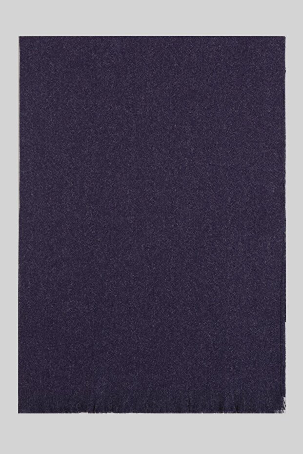 Eșarfă simplă din viscoză violet melange - 3