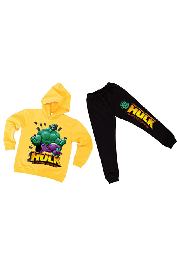 children's tracksuit set cotton fabric hooded