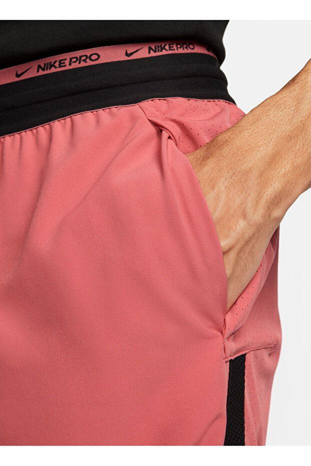 Kırmızı - Pembe Erkek Regular Fit Şort DD1700-655 M NK DF NPC FLX RP 8UL S - 7