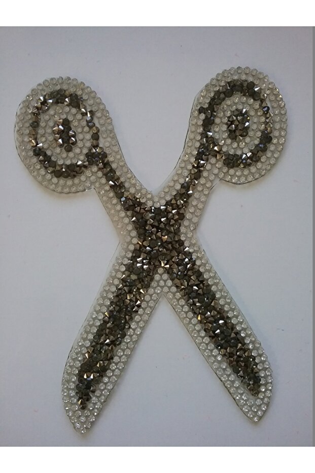 Iron-On Adhesive Stone Scissors Motif Hotfix (9 cm * 12,5 cm)