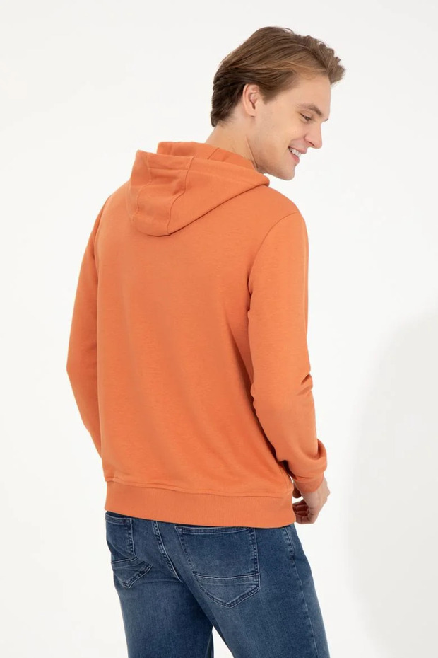 Erkek Kiremit Basic Sweatshirt - 5