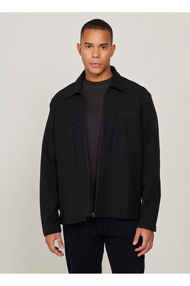 Regular Fit Siyah Erkek Gömlek W232237001 Uzun Kollu Gömlek - 1