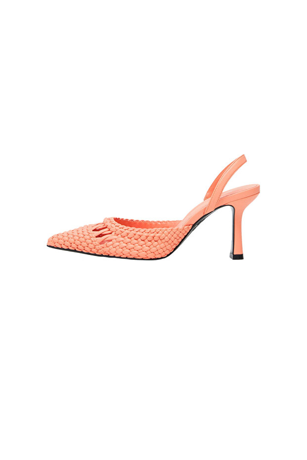 Kadın Pembemsi Turuncu Sneaker - 4