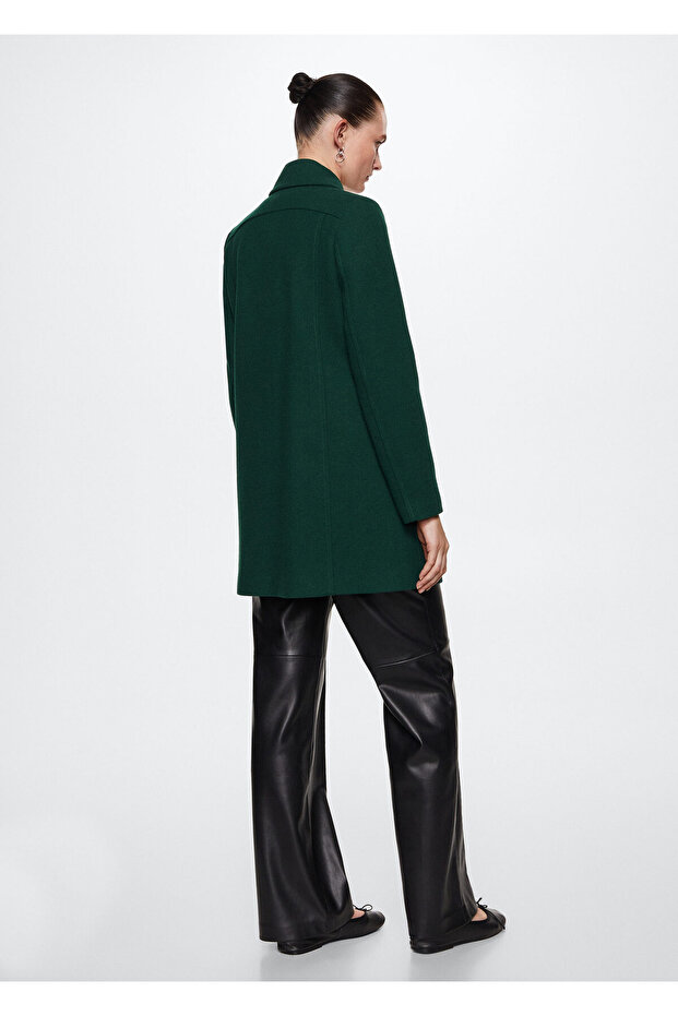 Kadın Yeşil Palto - 8