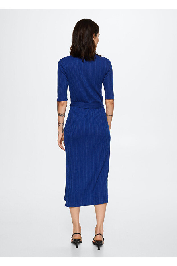 Modré dámske šaty - 8