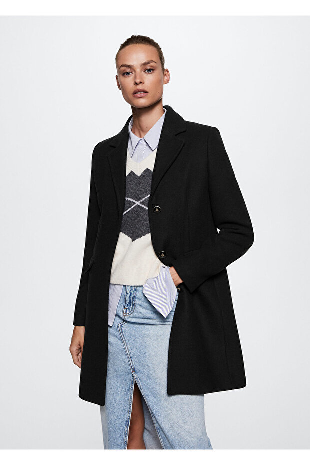 Kadın Lacivert Palto - 2