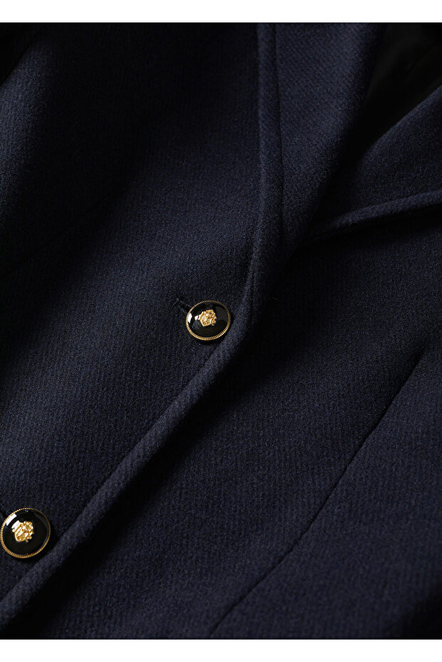 Kadın Lacivert Palto - 7