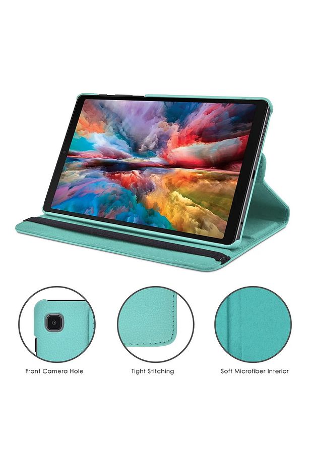 Samsung Galaxy Tab A9 Plus 11 Inç Uyumlu Kılıf 360 Dönebilen Standlı Kapak Ekran Koruyucu Sm-x210 - 4