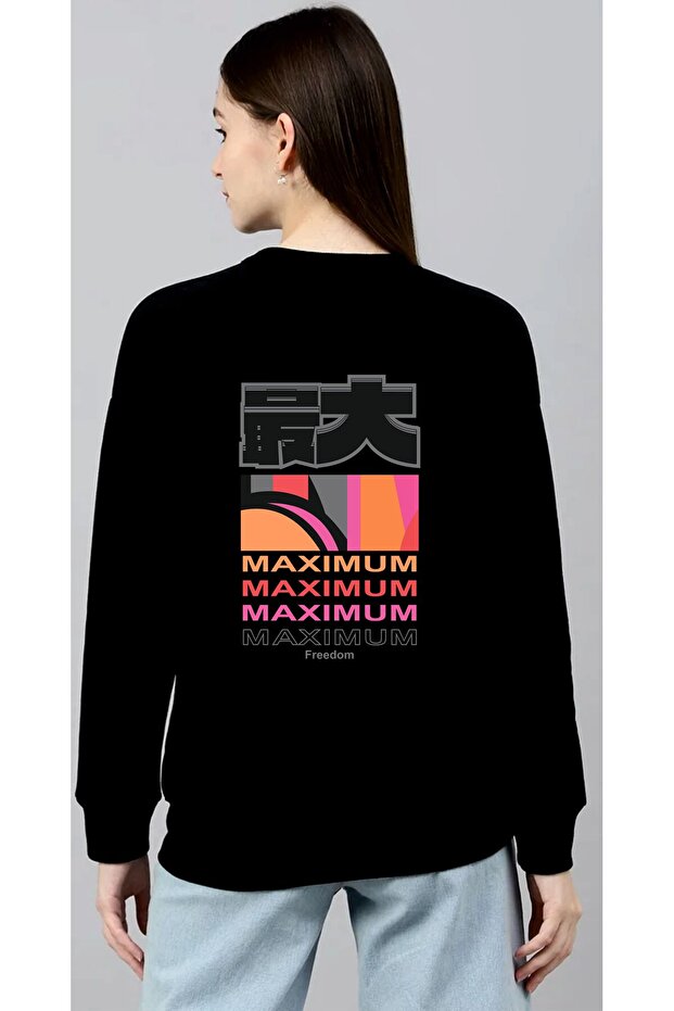 سويت شيرت مطبوع عليه زحل للجنسين من Maximun 2