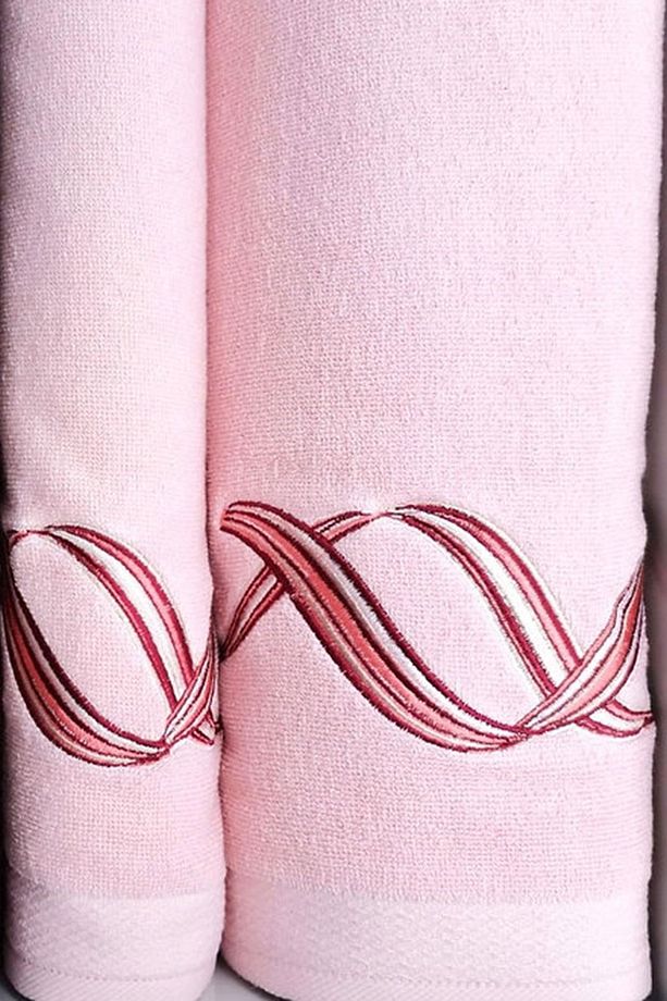 Pink Wave Best Set (Hamam Takımı) Bordo-Pembe - 3