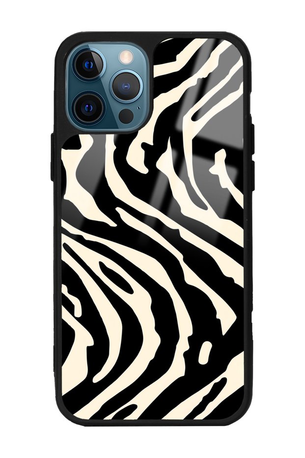 iPhone 11 Pro Max Zebra Design Glossy Phone Case
