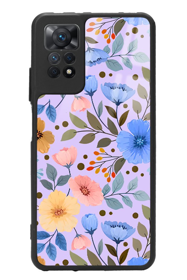 Xiaomi Redmi Note 12 Pro 4g Glossy Phone Case with Flower Garden Design