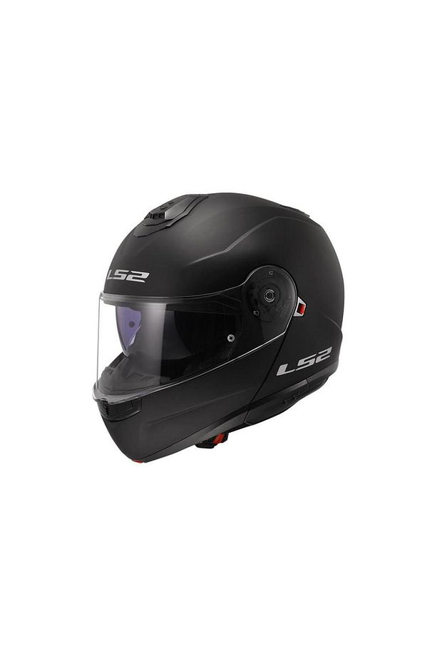Strobe 2 Çene Açılır Kask Siyah - 1