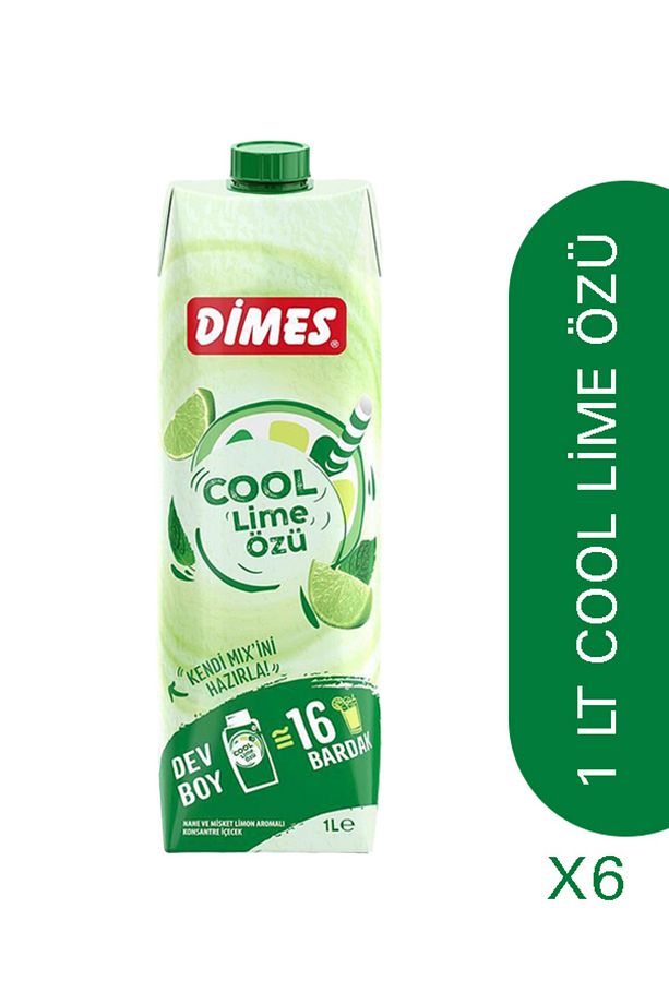 6'lı Dimes Cool Lime Özü 1 Lt. - 1