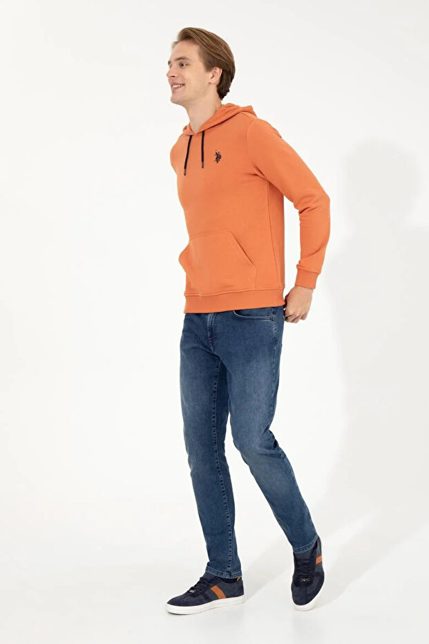 Erkek Kiremit Basic Sweatshirt - 3