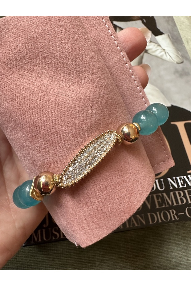Milena Istanbul Oval Stone Natural Stone Bracelet