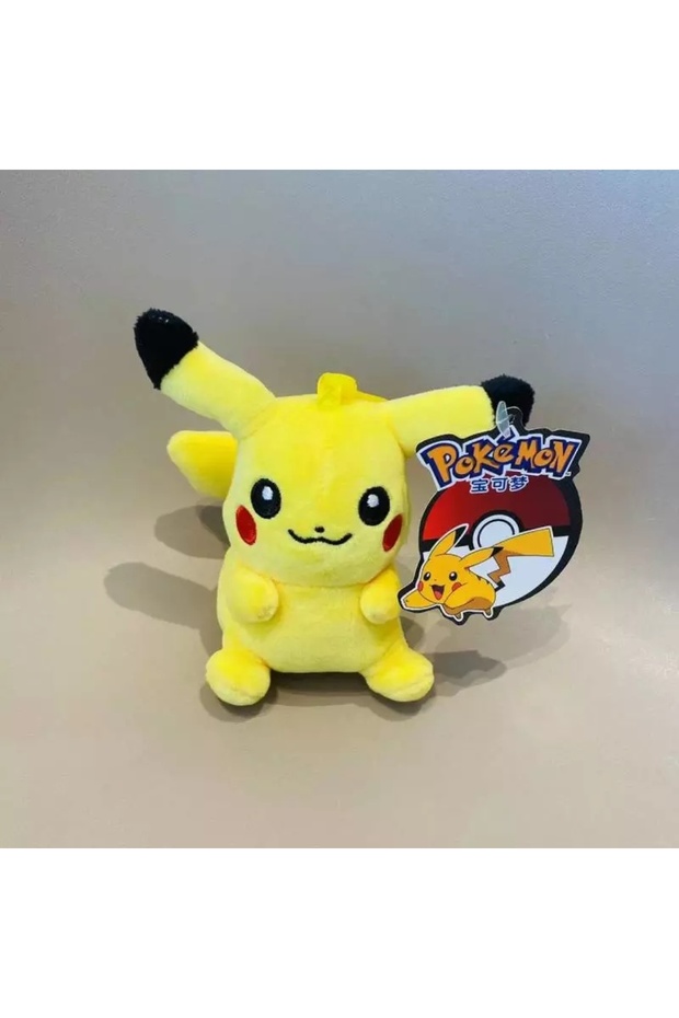 Pikachu 10cm Pokemon Plush Toy Figure Keychain and Bag Ornament - 1