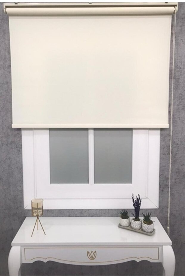 İMALATTAN KREM STOR PERDE - 1