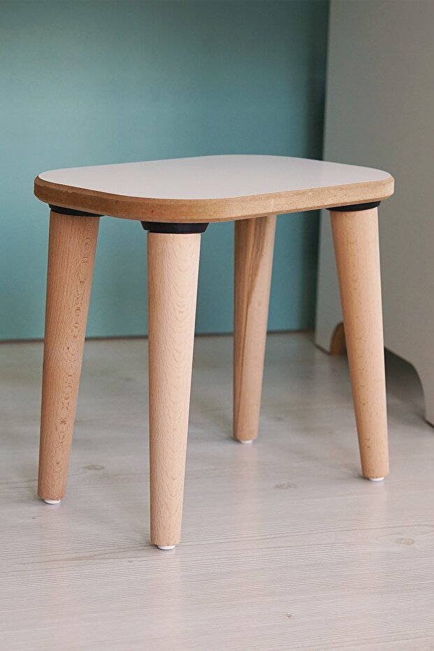 Miyuhome Ahşap Ayak Tabure - 3