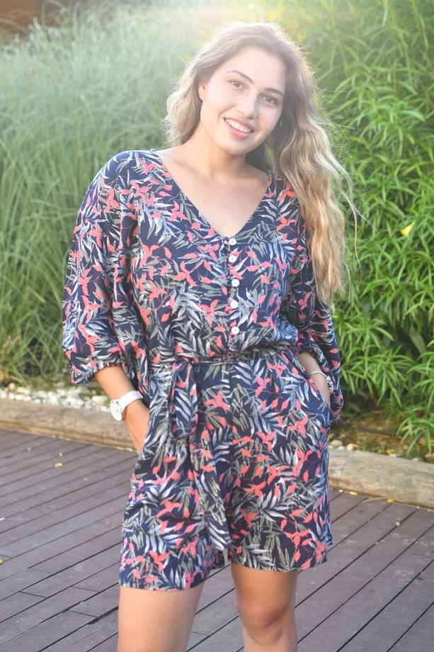 Kadın  Kısa Şort Tulum - 2