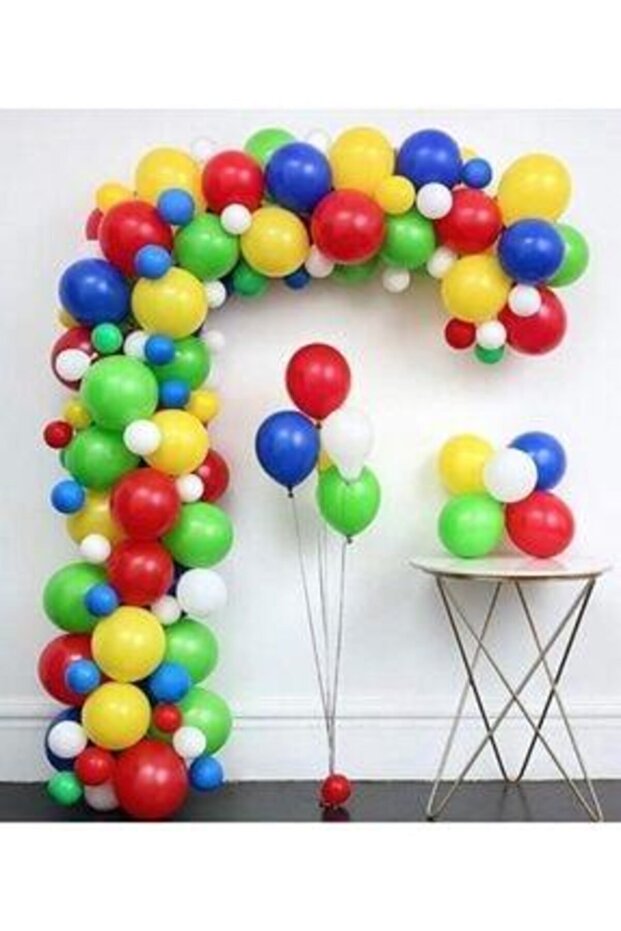 Pastel Mixed Color Balloon Concept Balloon Chain