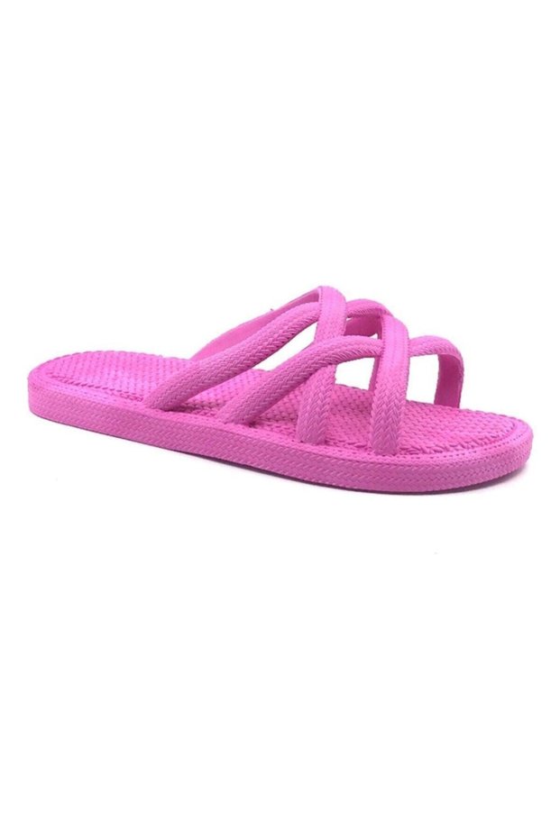 Women's Straw Look Summer Pool Sea Bath Beach And Daily Slippers - Golden Step Shoes