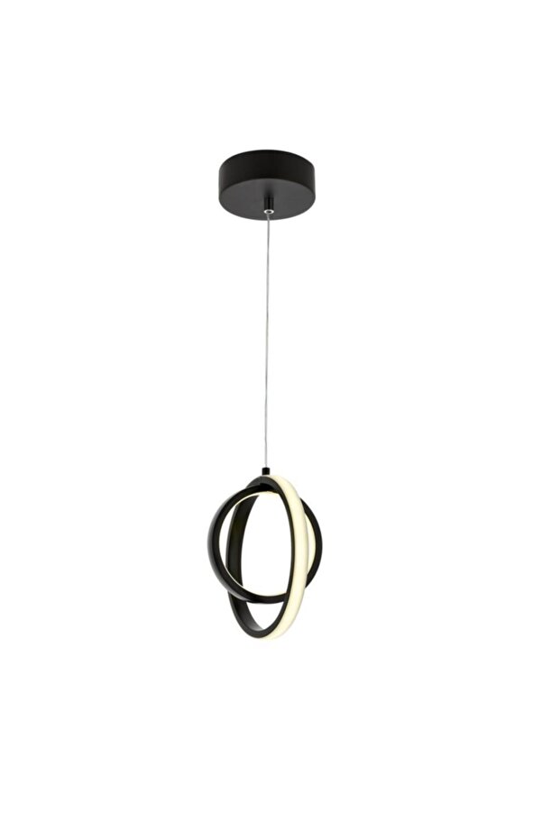 1909-1 Siyah Tekli Led Avize - 1
