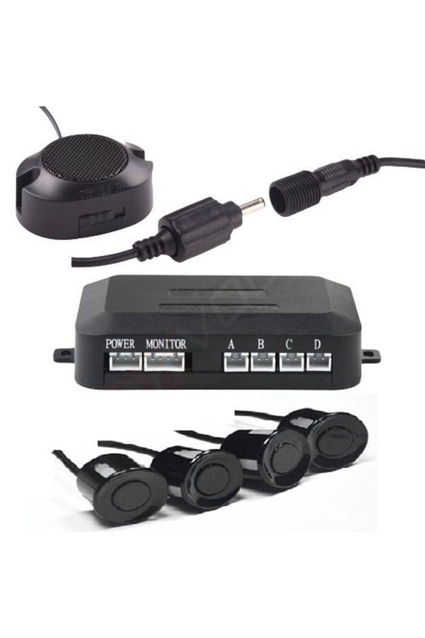 Kameralı Park Sensörü 4.3 '' Ayna Ekranlı Siyah Sensör Full Set - 2