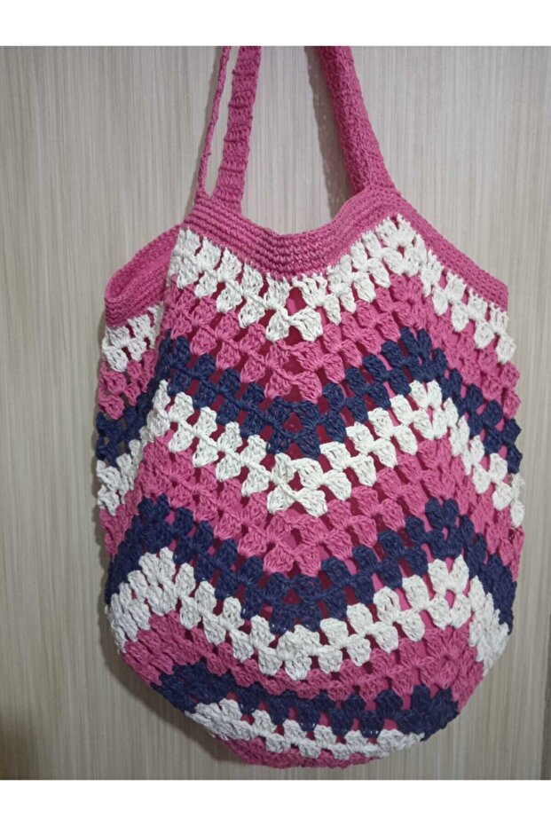 Handmade Paper String Shoulder Bag - 1
