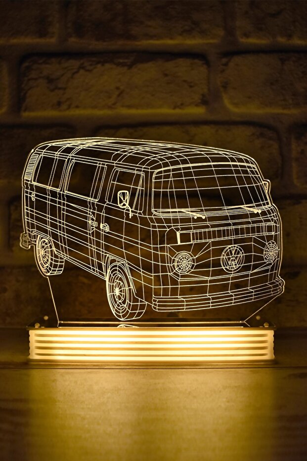 مصباح Vw Classic Minibus ثلاثي الأبعاد