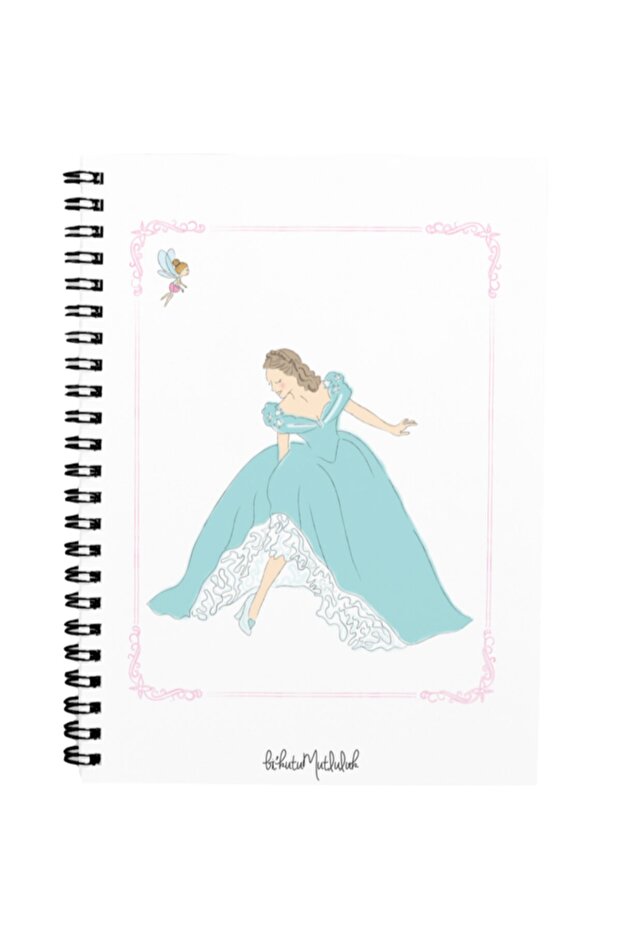Gift - N059 A5 Design Spiral Notebook - Fairy Tale Princess