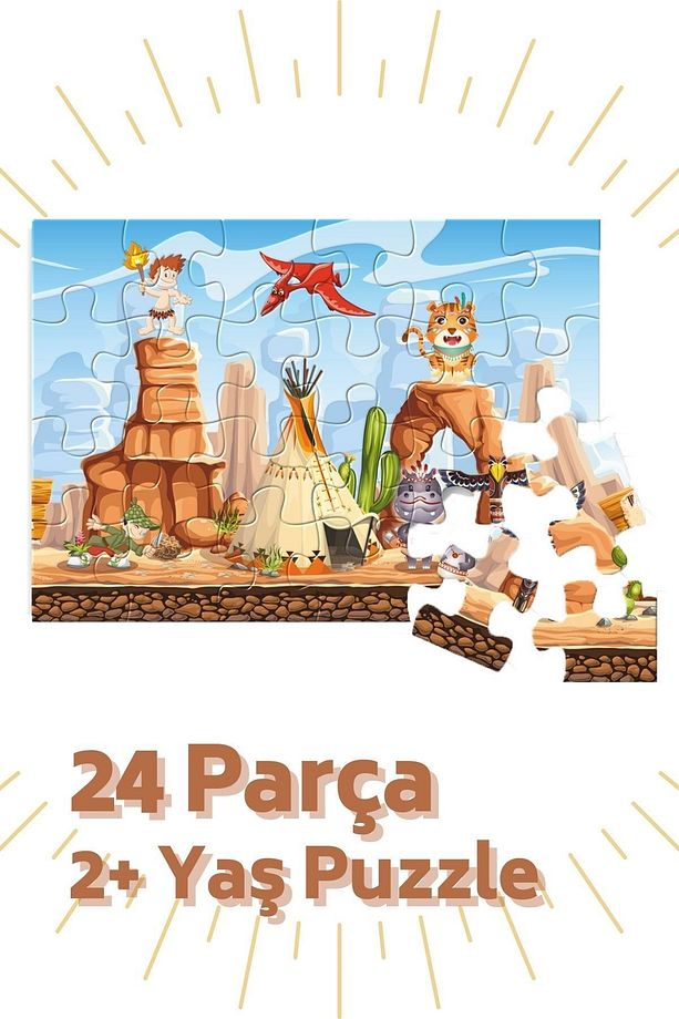 24 Parça, 2 Yaş Puzzle "gizemli Çadır" Puzzle Ebat 34x48cm - 2