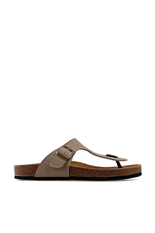 Krem Erkek Terlik 9910-m-camel-e - 2