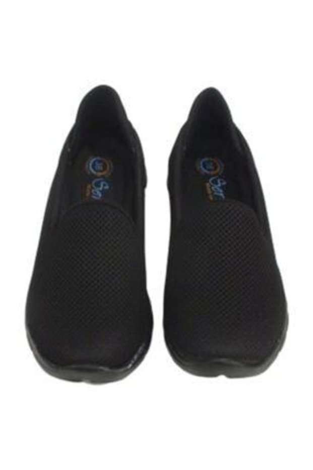 Black Orthopedic Textile Material Women's Daily Sports Ballerina Shoes