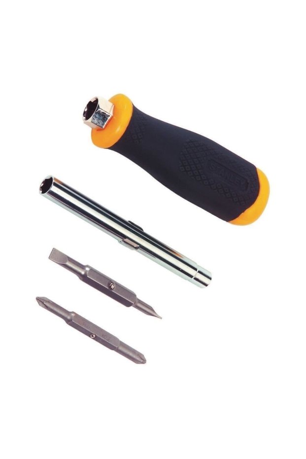 Screwdriver with 4 interchangeable tips 0-68-012