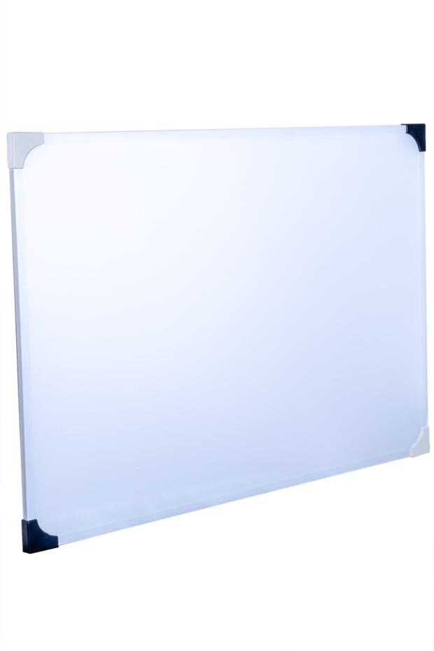 Neon 75x100 Duvara Monte Siyah Beyaz Köşeli Yazı Tahtası