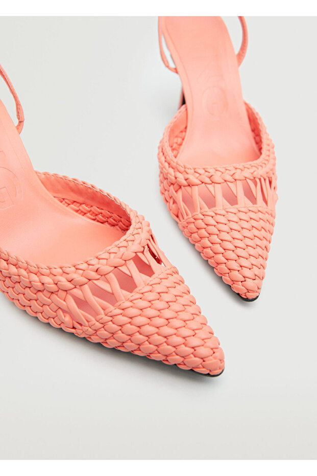 Kadın Pembemsi Turuncu Sneaker - 5