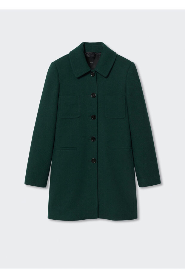 Kadın Yeşil Palto - 3