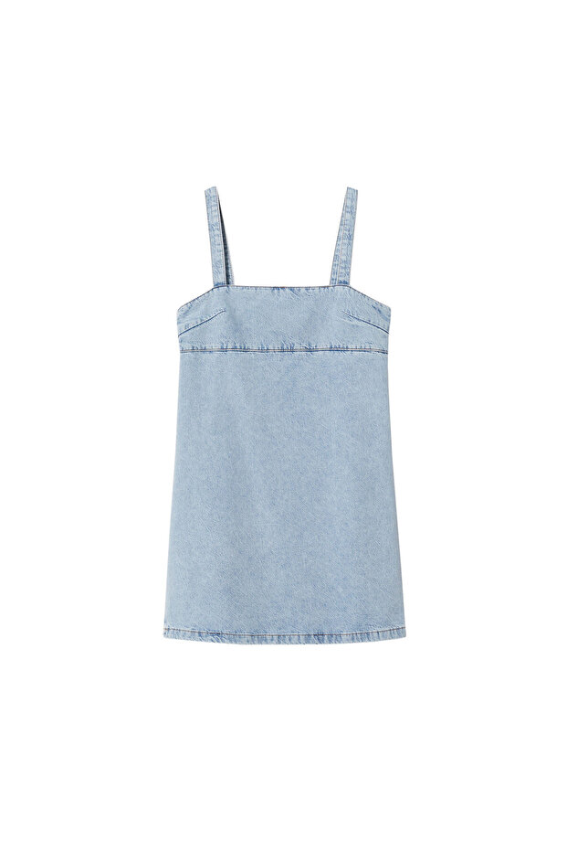 Kadın Açık Mavi Elbise - 4