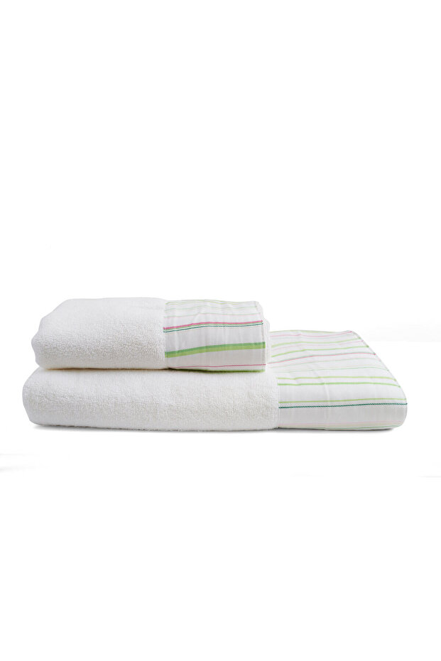 100% Cotton Royal Fabric Bordered Towel Set (50x90 cm - 70x140 cm)