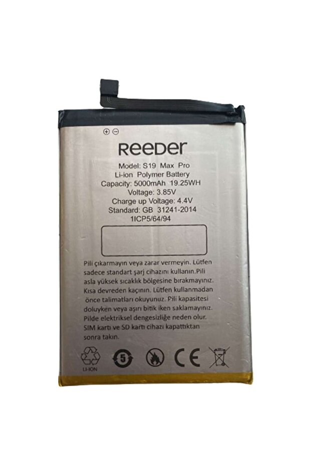 Reeder S19 Max Pro Pil Batarya 5000 Mah - 1