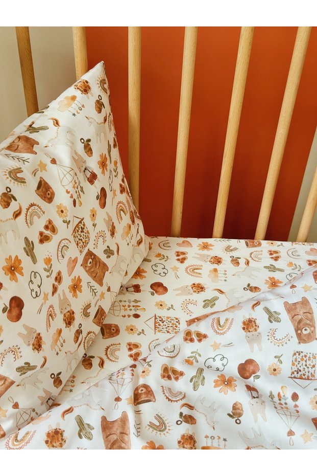 Cotton Montessori Duvet Cover Set (100x200cm)-Baby Toys