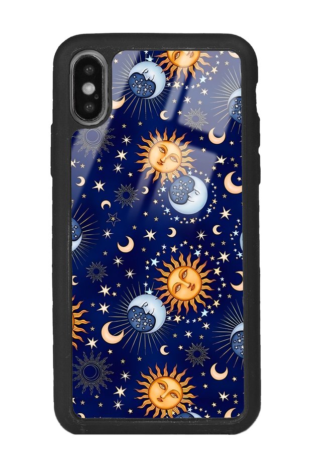 iPhone XS Night Design Glossy Phone Case