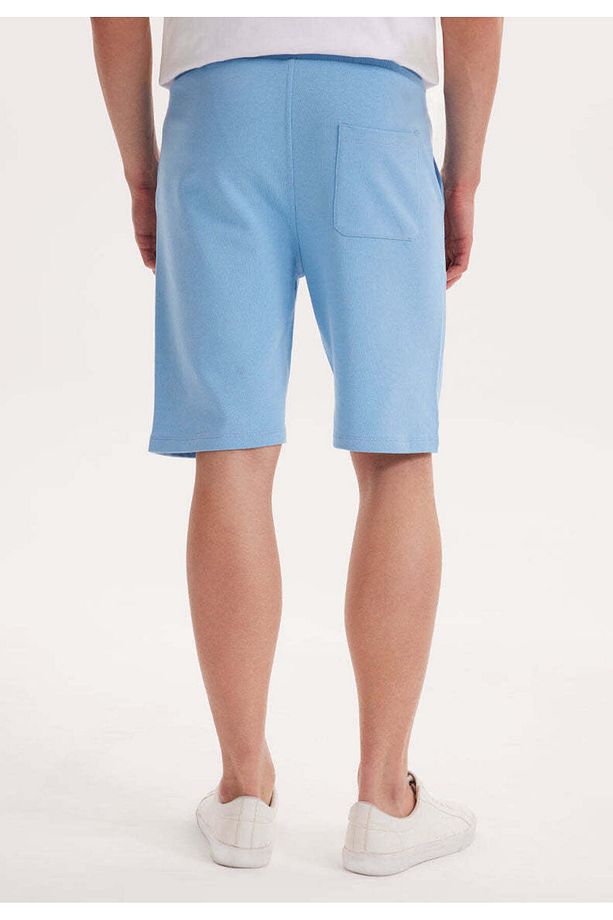Açık Mavi Basic Regular Fit Erkek Şort CORE - 4