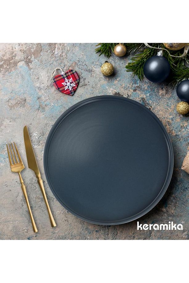 Stackable Servis Tabağı Mat 27cm 6'lı K2 - 1