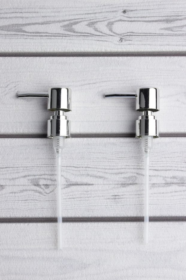 2-Piece Silver Replacement Liquid Soap Dispenser Pump