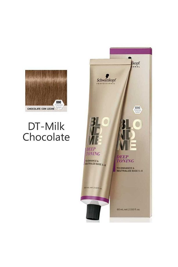 Schwarzkopf BLONDME Deep Toning Tonlama İçin Krem Boya 60ml DT - Milk Chocolate (Sütlü Çikolata) - 1