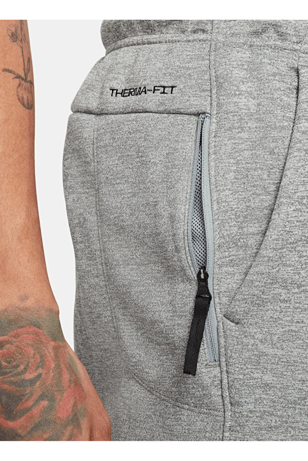 Standardní černo-šedo-stříbrné pánské tepláky DQ5405-063 M NK TF PANT TAPER - 2