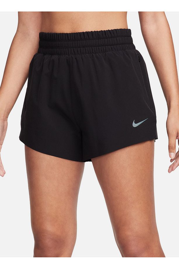 Siyah - Gri - Gümüş Kadın Bol Paça Regular Fit Şort FB7628-010 W RUN DVN DF HR 3 SHORT - 1