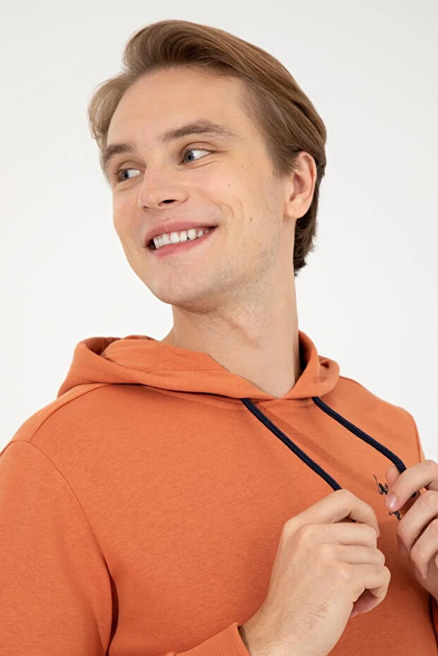 Erkek Kiremit Basic Sweatshirt - 1